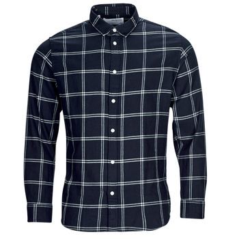 Clothing Men long-sleeved shirts Selected SLHSLIMOWEN-FLANNEL SHIRT LS NOOS Marine