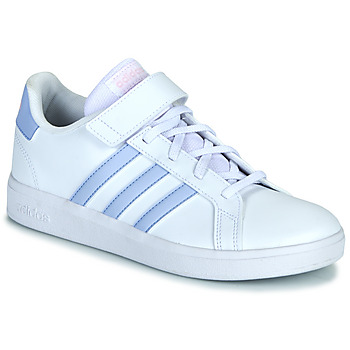 Shoes Girl Low top trainers Adidas Sportswear GRAND COURT 2.0 EL K White / Violet