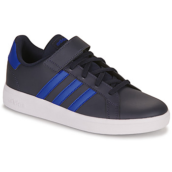 Shoes Boy Low top trainers Adidas Sportswear GRAND COURT 2.0 EL K Black / Blue