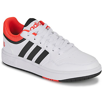 Shoes Children Low top trainers Adidas Sportswear HOOPS 3.0 K White / Black / Red