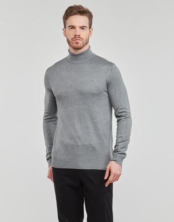 Clothing Men jumpers Only & Sons  ONSWYLER LIFE REG ROLL NECK KNIT NOOS Grey