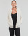 Clothing Women sweaters Only Play ONPFLUFFY LS ZIP HOOD JACKET White