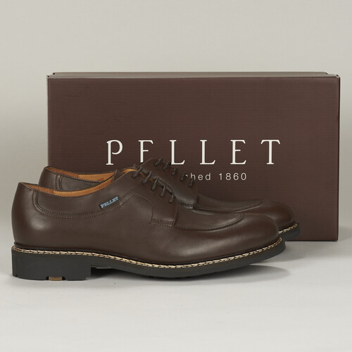 Shoes Men Derby shoes Pellet MAGELLAN Veal / Pull / Cup / Brown
