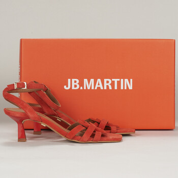 Shoes Women Sandals JB Martin MANON Goat / Velvet / Red