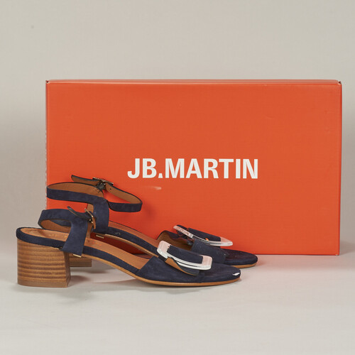 Shoes Women Sandals JB Martin ELIANE Goat / Velvet / Marine