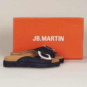 Shoes Women Sandals JB Martin LAMBADA Goat / Velvet / Marine