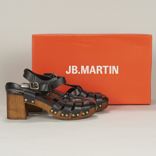 Shoes Women Clogs JB Martin DEESSE Veal / Black