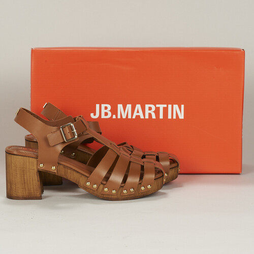 Shoes Women Clogs JB Martin DEESSE Veal / Camel