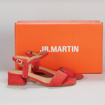 Shoes Women Sandals JB Martin VALSER Goat / Velvet / Red