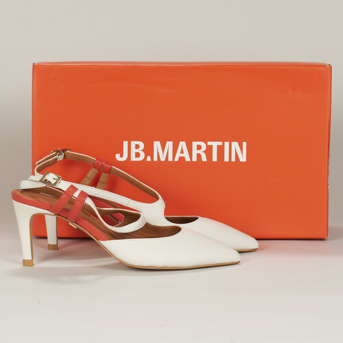 Shoes Women Court shoes JB Martin ESMEE Nappa / Chalk / Orange