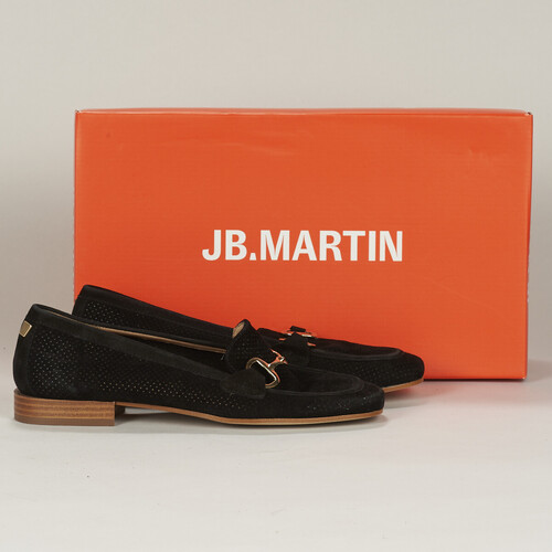 Shoes Women Loafers JB Martin MAYA Velvet / Perfo / Black
