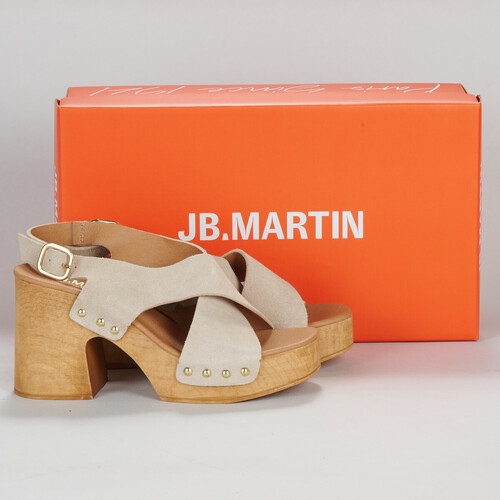 Shoes Women Clogs JB Martin AIMEE Crust / Velvet / Beige