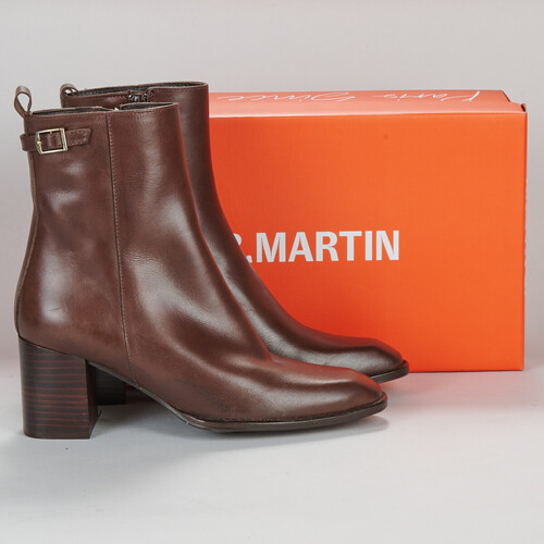 Shoes Women Ankle boots JB Martin VALENTINE Veal / Brown