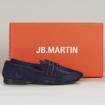 Shoes Women Loafers JB Martin FRANCHE ROCK Goat / Velvet / Marine
