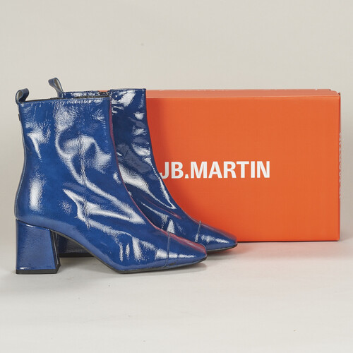 Shoes Women Ankle boots JB Martin VANESSA Varnish / Blue / Rock