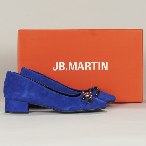 Shoes Women Court shoes JB Martin VACILLE Goat / Velvet / Blue / Rock