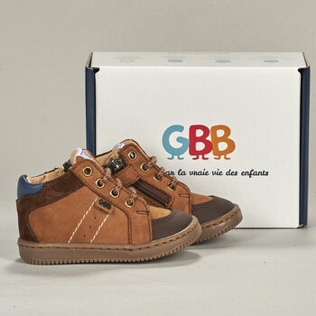 Shoes Boy High top trainers GBB  Brown