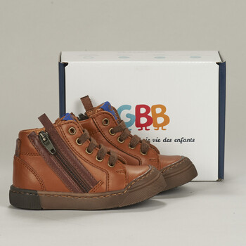 Shoes Boy High top trainers GBB GUSTAVE Brown