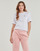 Clothing Women short-sleeved t-shirts Lacoste TF7215 White