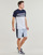 Clothing Men short-sleeved t-shirts Lacoste TH7515 Marine / White