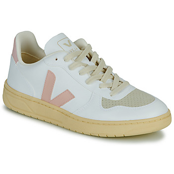 Shoes Women Low top trainers Veja V-10 White / Pink