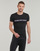 Clothing Men short-sleeved t-shirts Emporio Armani SHINY LOGOBAND Black
