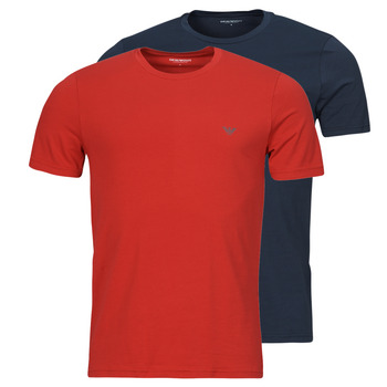 Clothing Men short-sleeved t-shirts Emporio Armani ENDURANCE X2 Marine / Red