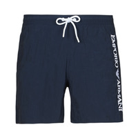 Clothing Men Trunks / Swim shorts Emporio Armani EMBROIDERY LOGO Marine