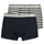 Underwear Men Boxer shorts Emporio Armani YARN DYED STRIPES X2 Marine / Beige