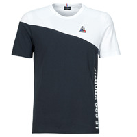 Clothing Men short-sleeved t-shirts Le Coq Sportif BAT TEE SS N°2 M White / Marine