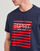 Clothing Men short-sleeved t-shirts Esprit OCS LOGO STRIPE Marine