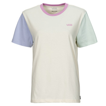 Clothing Women short-sleeved t-shirts Vans COLORBLOCK BFF TEE Multicolour