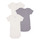 Clothing Children Sleepsuits Petit Bateau A09YL X3 White / Marine