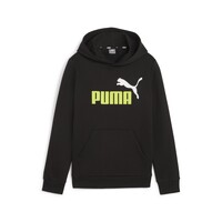 Clothing Boy sweaters Puma ESS+ 2 COL BIG LOGO HOODIE FL B Black