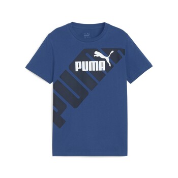 Clothing Boy short-sleeved t-shirts Puma PUMA POWER GRAPHIC TEE B Blue
