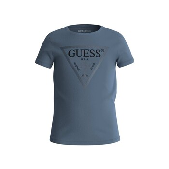 Clothing Girl short-sleeved t-shirts Guess J73I56 Blue