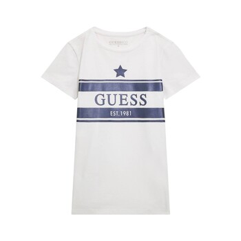 Clothing Girl short-sleeved t-shirts Guess J4RI15 White
