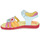 Shoes Girl Sandals Agatha Ruiz de la Prada SANDALIA OLIMPIADAS White / Multicolour