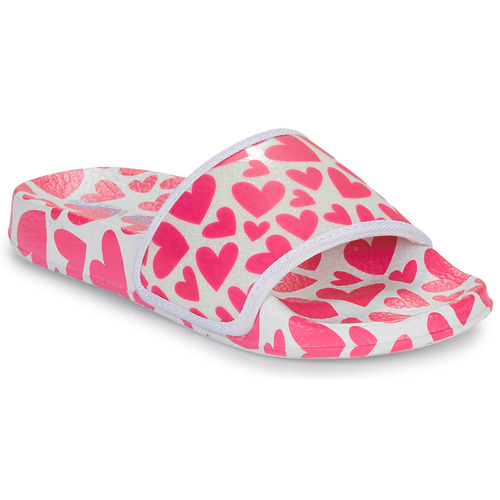 Shoes Girl Sliders Agatha Ruiz de la Prada FLIP FLOP CORAZONES White / Pink