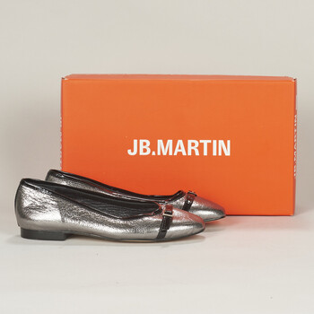 Shoes Women Ballerinas JB Martin VELINA Metal / Silver