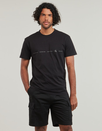 Calvin Klein Jeans LOGO REPEAT TEE Black