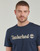 Clothing Men short-sleeved t-shirts Timberland Camo Linear Logo Short Sleeve Tee Marine