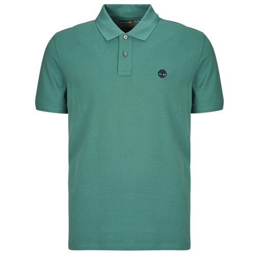 Clothing Men short-sleeved polo shirts Timberland Pique Short Sleeve Polo Blue