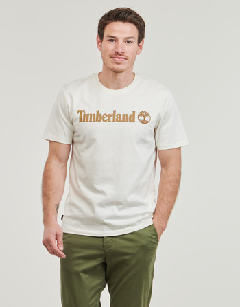 Timberland Linear Logo Short Sleeve Tee White