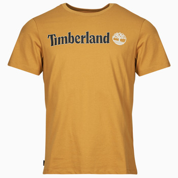 Timberland Linear Logo Short Sleeve Tee Camel