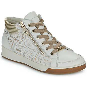 Shoes Women High top trainers Ara ROM-ST-HIGH-SOFT White / Gold