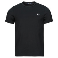 Clothing Men short-sleeved t-shirts Fred Perry RINGER T-SHIRT Black