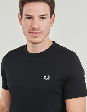 Fred Perry RINGER T-SHIRT Black