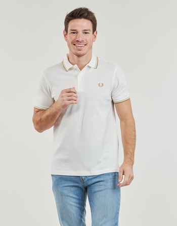 Fred Perry TWIN TIPPED FRED PERRY SHIRT White / Beige