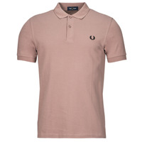 Clothing Men short-sleeved polo shirts Fred Perry PLAIN FRED PERRY SHIRT Pink / Black